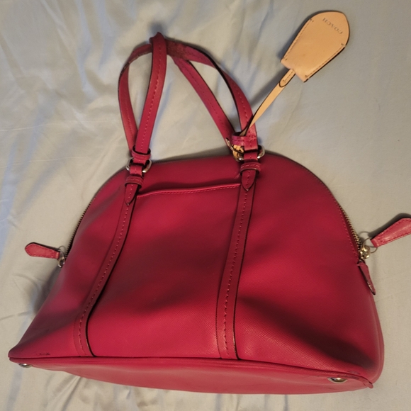 Coach Red Dome-Shaped Handbag - Picture 2 of 9